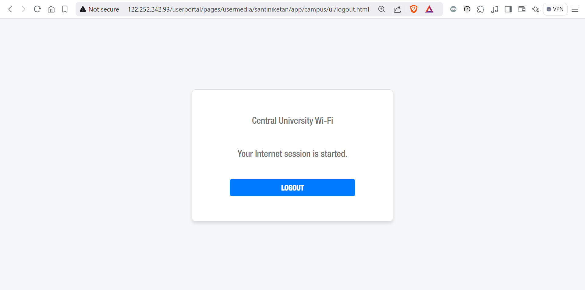 Customizing Moe Wifi Logout Page: After Customization